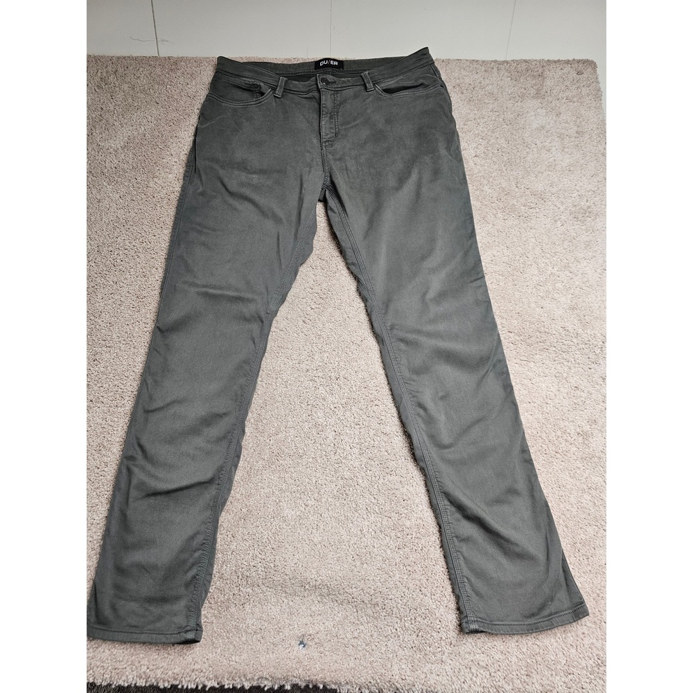 DU/ER No Sweat N2X Relaxed Taper Pants Grey MFNR1002 Mens 38x32